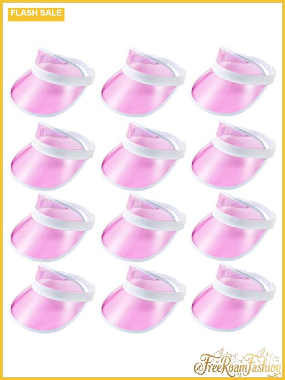 12 Pack Sun Visor Hats UV Protection Adjustable Outdoor Beach Golf Cap Women